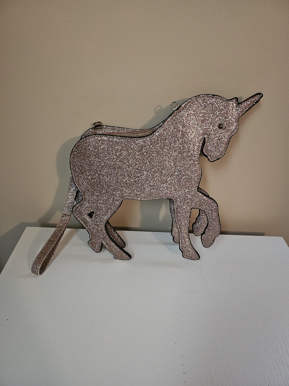 Glitter Unicorn Wristlet Clutch Bag